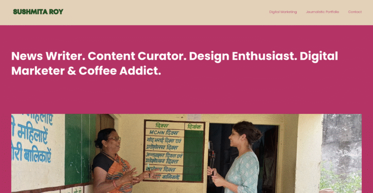 Tanisha Prasanna freelance web developer portfolio